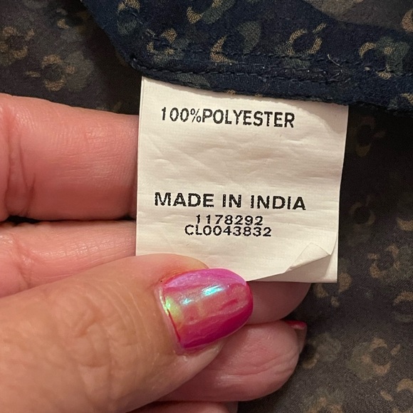 🔥⚫️NEW Eshakti sheer blouse size 2X (fits like an XL). Great detailing! - Picture 9 of 9